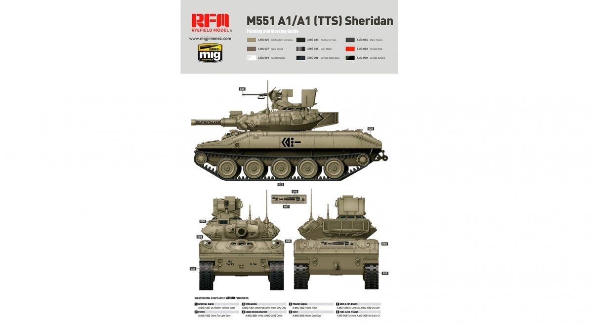 Rye Field Model 5020 M551A1/ A1TTS SHERIDAN 1/35 – immagine 3