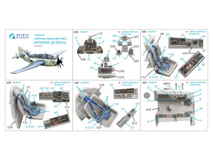 Quinta Studio QD48444 Fairey Gannet AS.1_AS.4 3D-Printed coloured Interior on decal paper (Airfix) 1/48 – Bild 2