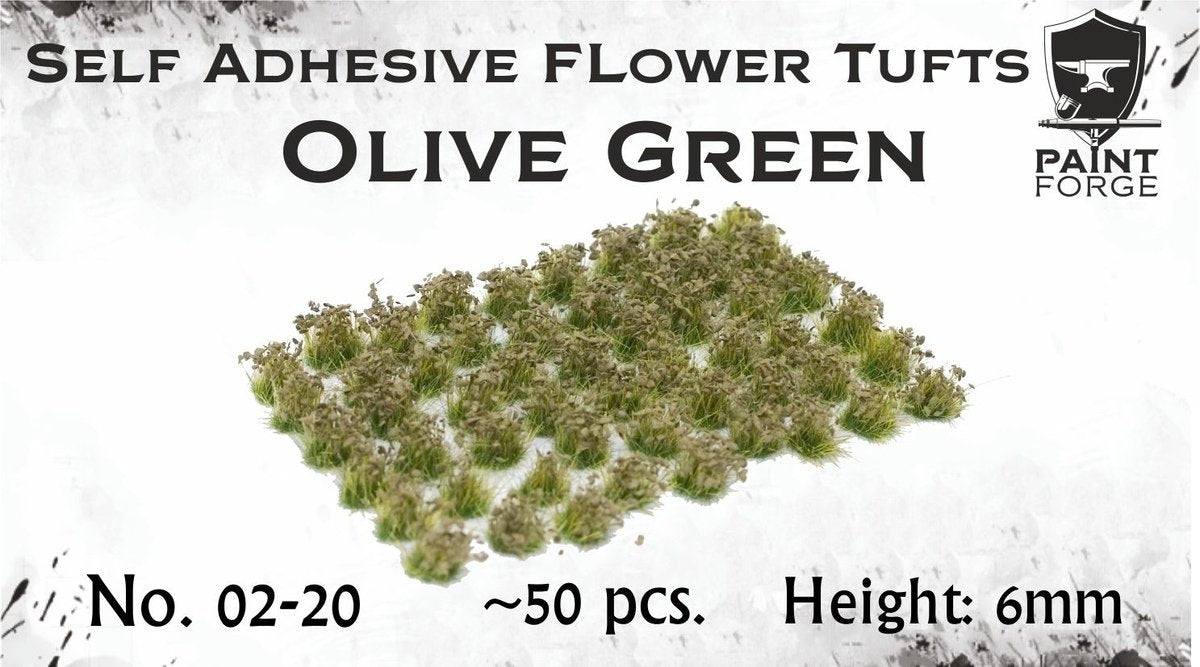 Paint Forge PFFL2602 Olive Green Flowers 6mm