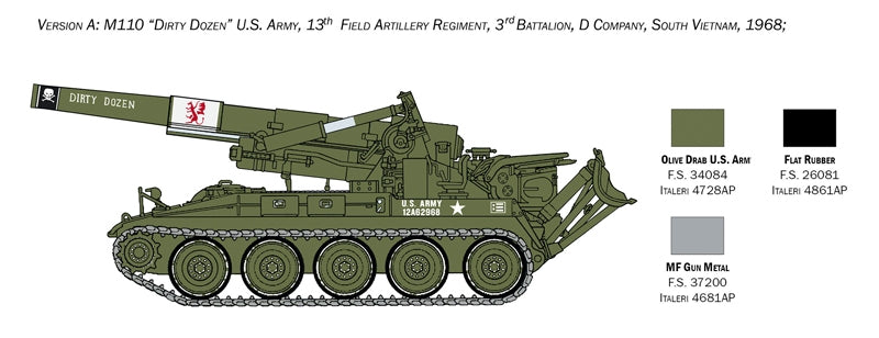 Italeri 6574 M110 Self Propelled Howitzer 1/35 – Bild 3