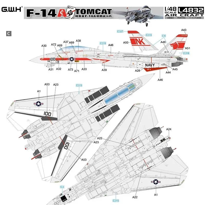 Great Wall Hobby L4832 F-14A Tomcat 1/48 – Bild 4