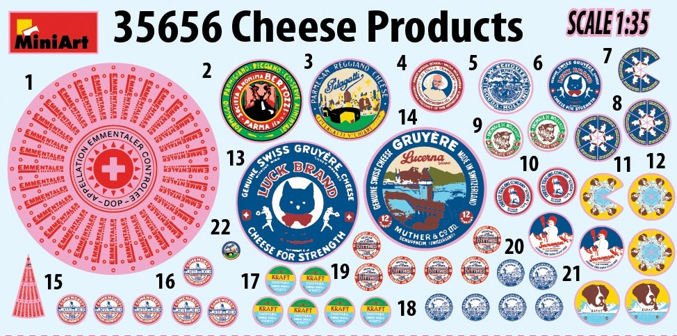 MiniArt 35656 CHEESE PRODUCTS 1/35 – immagine 2