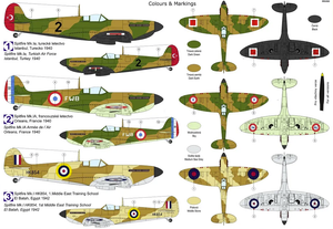 Kovozavody Prostejov KPM0277 Spitfire Mk.Ia „Export &amp;amp; Egypt“ 1/72 – zdjęcie 2