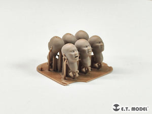 E.T. Model P35-339 Heads for Asian Figures Type.1 (Universal) 1/35