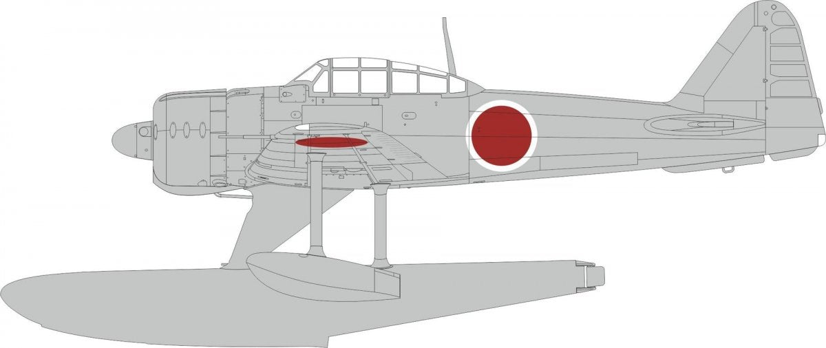 Eduard EX969 A6M2-N Rufe national insignia Eduard 1/48