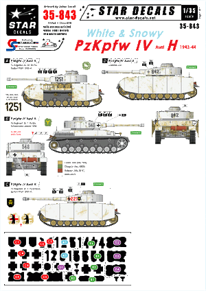 Star Decals 35-843 White and Snowy PzKpfw IV 1/35