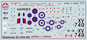 Ark Models 72027 Hawker Siddeley Harrier GR.1 Avion d&amp;#39;attaque britannique à décollage et atterrissage vertical (1/72) – image 2