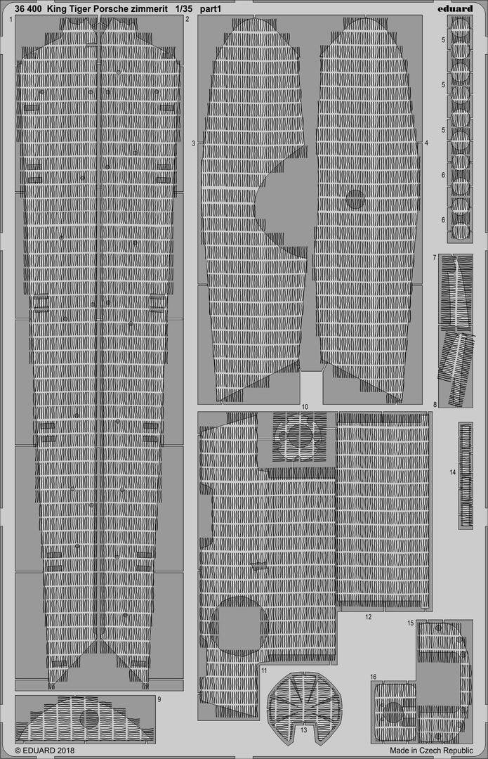 Eduard BIG3594 King Tiger Porsche 1/35 MENG – Bild 4