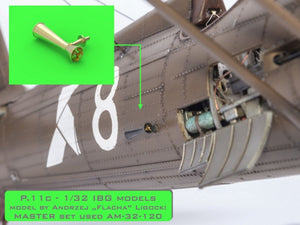 Master AM-32-120 PZL P.11c - zestaw detali - lufy karabinu wz. 33, celowniki oraz dysza Venturiego (do modelu IBG) 1/32 – immagine 5