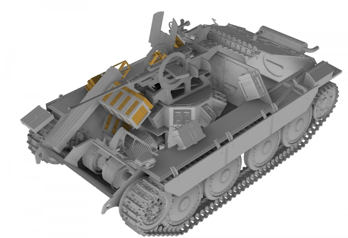 Thunder Model 35105B Bergepanzer Hetzer with 2cm Flak Late production BONUS Edition 1/35 – image 4