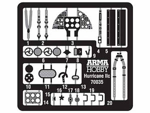 Arma Hobby 70042 Hurricane Mk II b/c Expert Set 1/72 – immagine 15