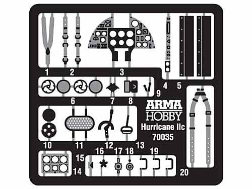 Arma Hobby 70042 Hurricane Mk II b/c Expert Set 1/72 – immagine 15