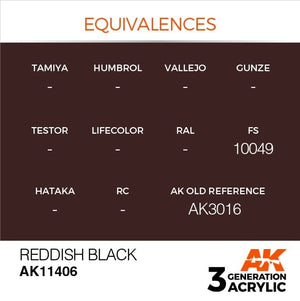 AK Interactive AK11406 Reddish Black 17ml – immagine 3
