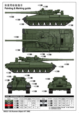 Trumpeter 09533 Russian Object 477 XM2 1/35 – zdjęcie 3