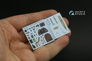 Quinta Studio QD48136 Spitfire Mk.V 3D-Printed &amp;amp; coloured Interior on decal paper (Tamiya) 1/48 – zdjęcie 2