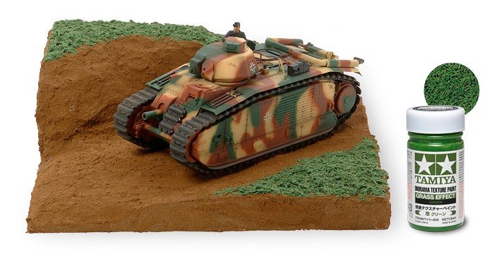 Tamiya 87111 Diorama Texture Paint (Grass Effect, Green) – immagine 2