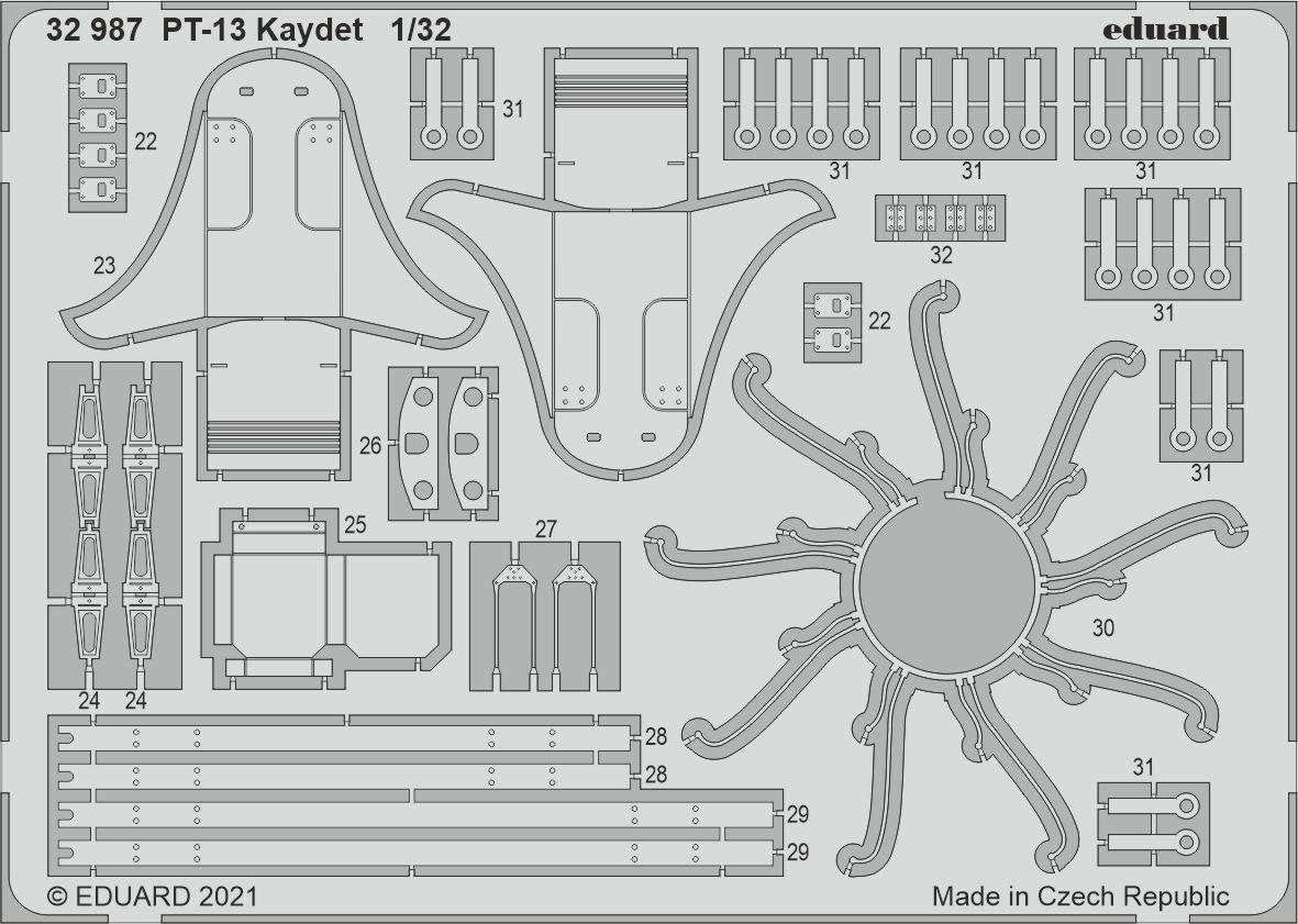 Eduard 32987 PT-13 Kaydet RODEN 1/32 – imagen 2