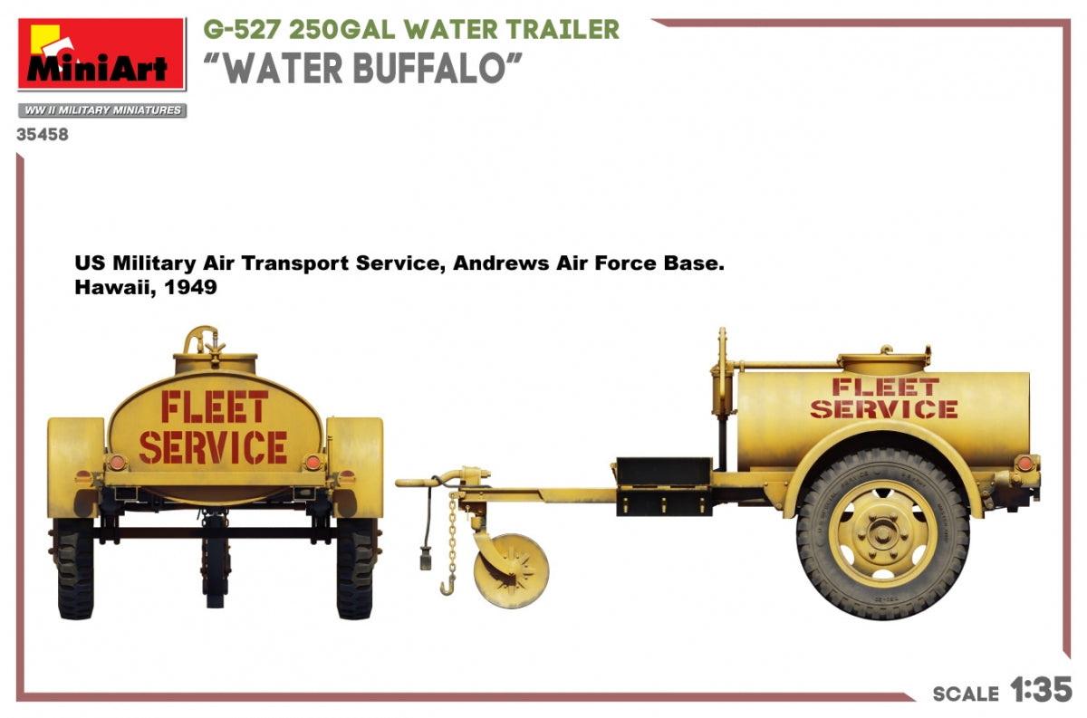MiniArt 35458 G-527 250GAL WATER TRAILER “WATER BUFFALO” 1/35 – immagine 3