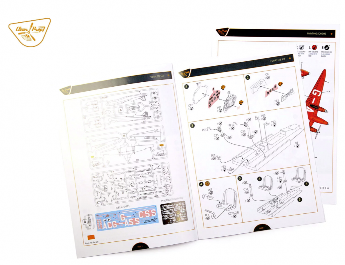 Clear Prop! CP72019 DH.88 COMET ADVANCED KIT 1/72 – immagine 14