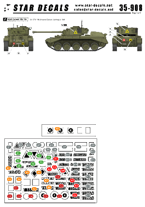 Star Decals 35-908 British Comets in Europe 1/35 – immagine 2