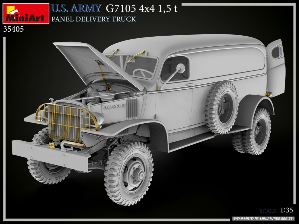 MiniArt 35405 U.S. ARMY G7105 4х4 1,5 t PANEL DELIVERY TRUCK 1/35 – zdjęcie 18