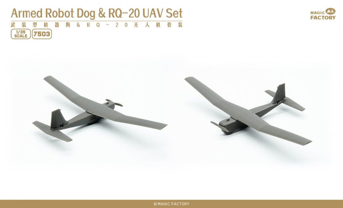 Magic Factory 7503 Armed Robot Dog RQ-20 UAV Set 1/48 – immagine 2