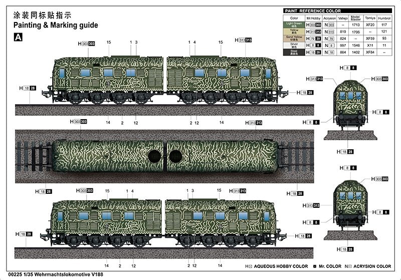 Trumpeter 00225 Wehrmachtslokomotive V188 1/35 – zdjęcie 5
