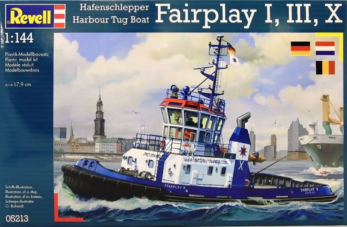 Revell 05213 Harbour Tug Boat Fairplay I,III,X,XIV 1/144