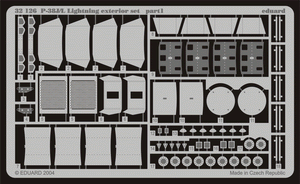 Eduard 32126 P-38J/ L extérieur 1/32 TRUMPETER