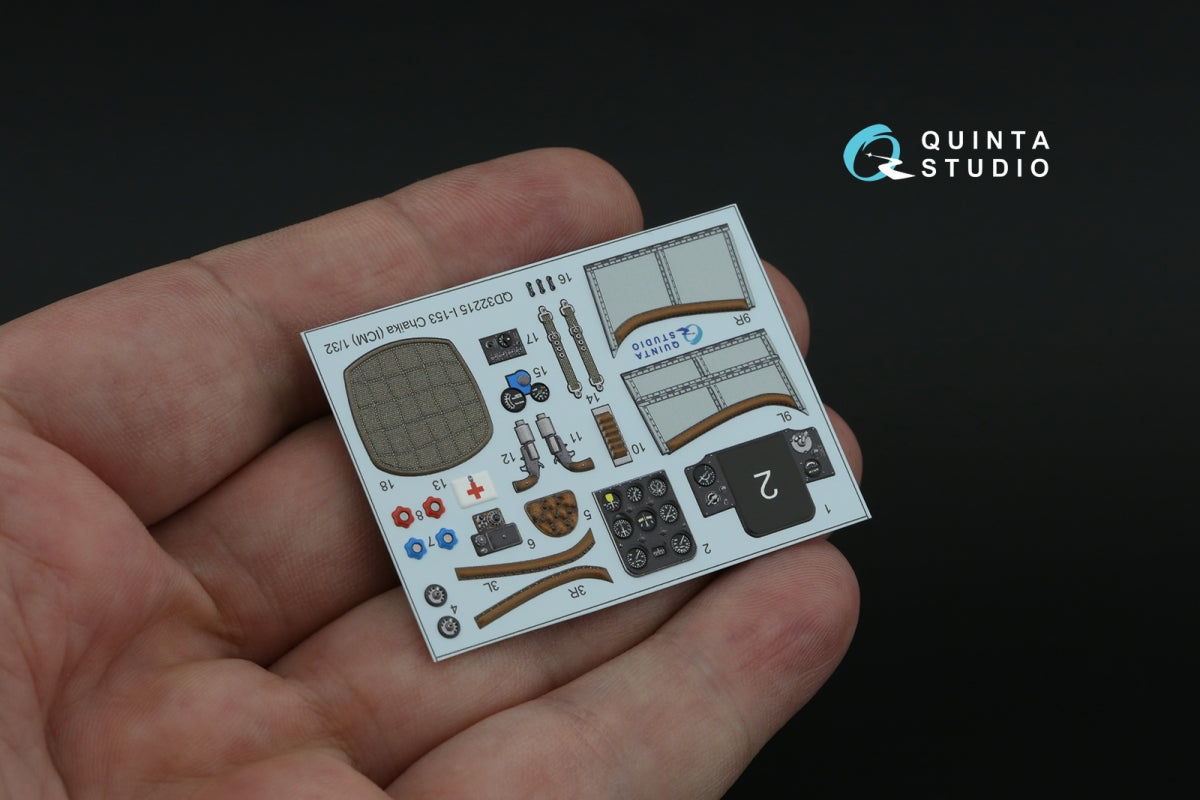 Quinta Studio QD32215 I-153 3D-Printed coloured Interior on decal paper (ICM) 1/32 – immagine 6