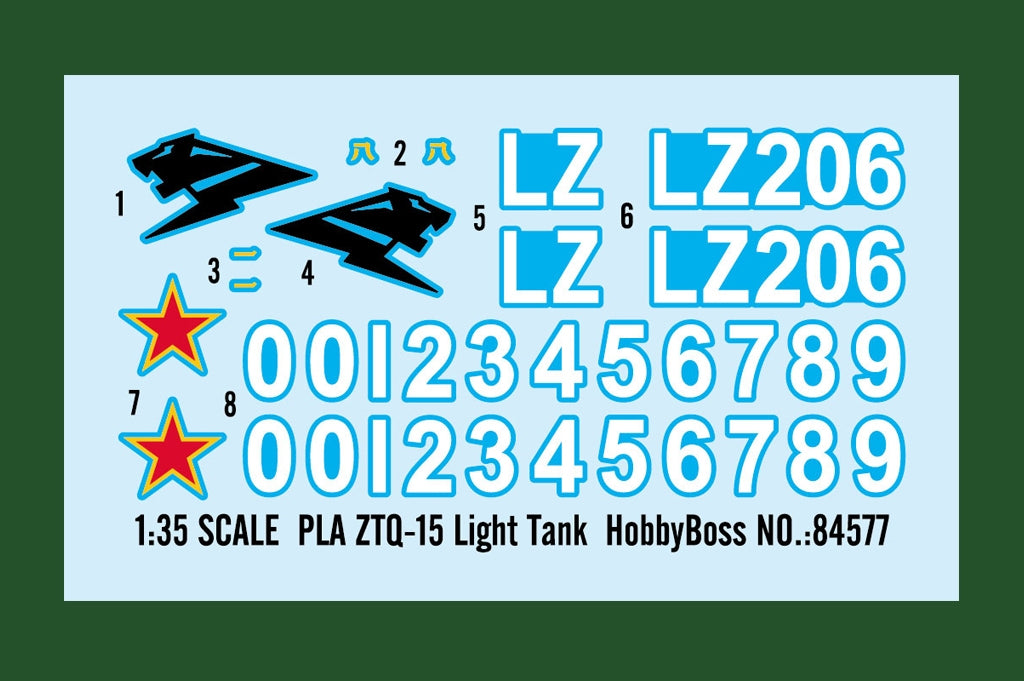 Hobby Boss 84577 PLA ZTQ-15 Light Tank 1/35 – immagine 4