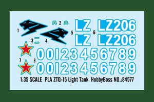 Hobby Boss 84577 PLA ZTQ-15 Light Tank 1/35 – immagine 4