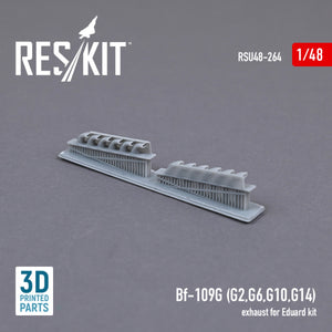 RESKIT RSU48-0264 BF-109G (G2,G6,G10,G14) EXHAUST FOR EDUARD KIT (3D PRINTED) 1/48 – Bild 2
