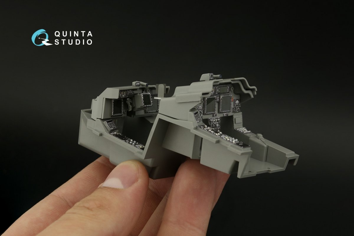 Quinta Studio QDS-35099 AH-64E 3D-Printed &amp;amp; coloured Interior on decal paper (Takom) (Small version) 1/35 – immagine 4