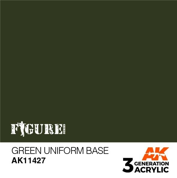 AK Interactive AK11427 Base uniforme verte 17 ml