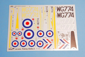 Dora Wings 48064 Fairey Delta 2 British Supersonic Research Aircraft 1/48