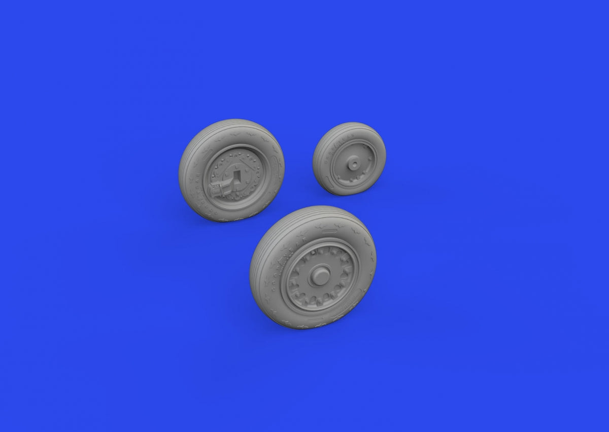 Eduard 648934 J-35 Draken wheels Type 1 HASEGAWA 1/48 – immagine 2