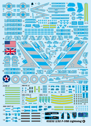 Trumpeter 03232 F-35B Lightning 1/32 – imagen 6