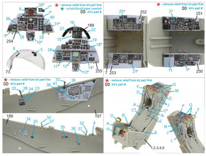 Intérieur imprimé en 3D et coloré sur papier décalcomanie (Revell) Quinta Studio QD32039 F-4E 1/32 – image 13