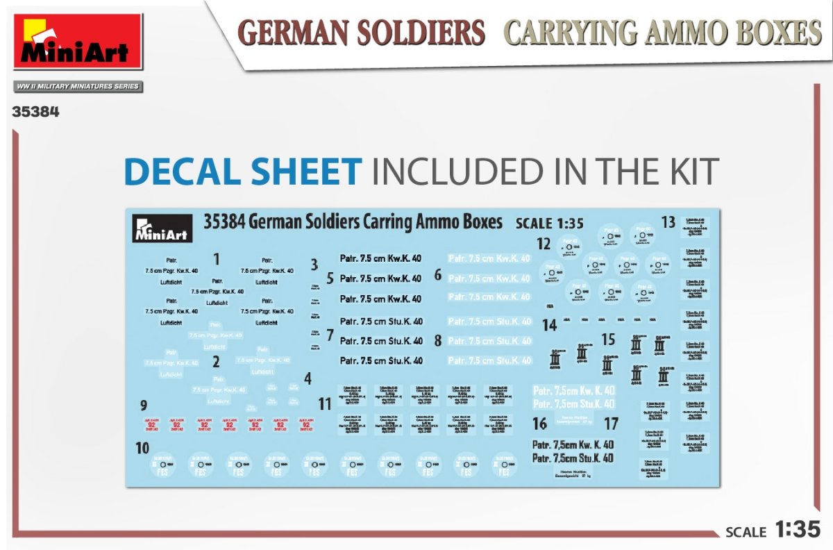 MiniArt 35384 GERMAN SOLDIERS CARRYING AMMO BOXES 1/35 – Bild 2