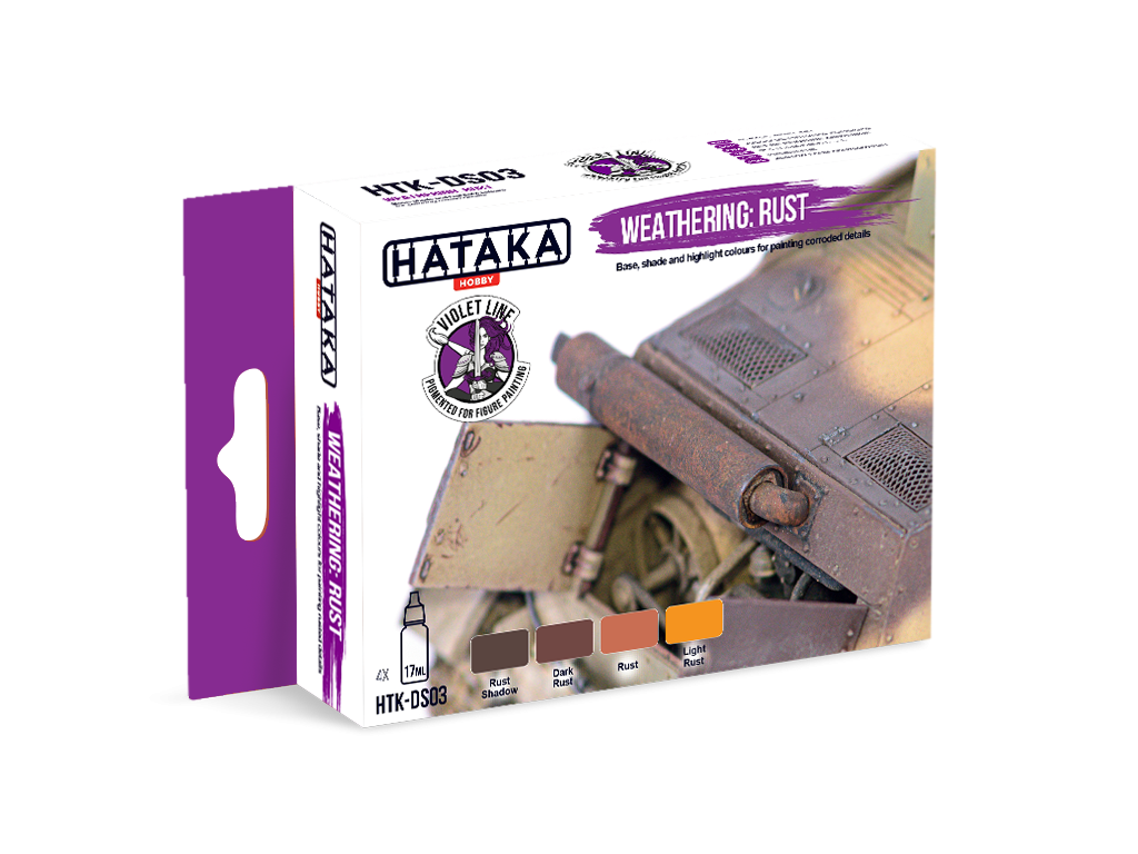 Hataka HTK-DS03 Altération : Rouille 4x17ml – image 2