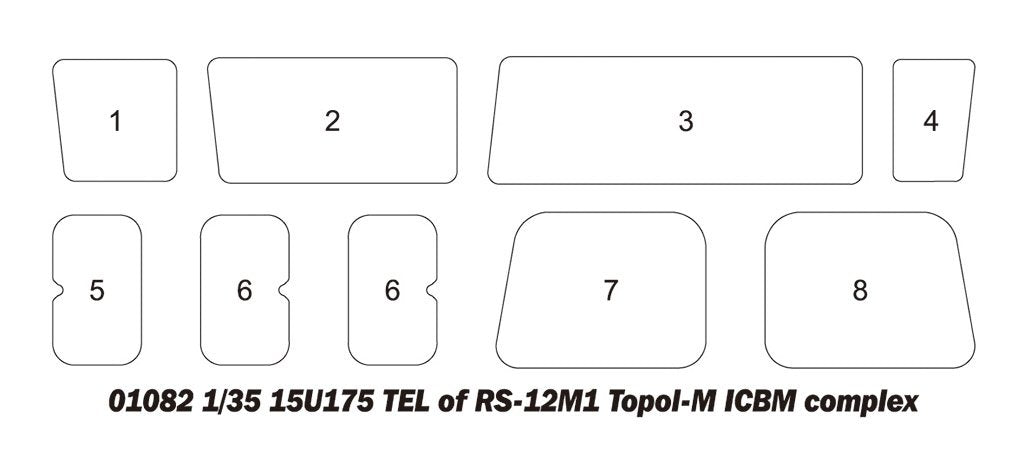 Trumpeter 01082 15U175 TEL of RS-12M1 Topol-M ICBM complex 1/35 – image 28