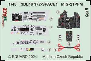 Eduard 3DL48172 MiG-21PFM grey SPACE EDUARD 1/48 – zdjęcie 4