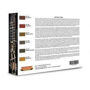 Lifecolor CS21 Acrylic paint set Rail Weathering 6x22ml – immagine 2
