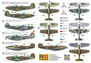RS Models 92308 P-400 Airacobra WWII American Fighter 1/72