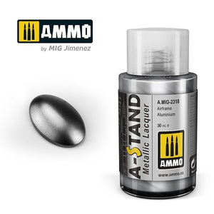 Ammo of Mig 2318 A-STAND Airframe Aluminium 30ml