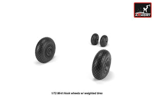 Armory Models AW72058 Mil Mi-6 Hook wheels w/ weighted tires 1/72 – immagine 4