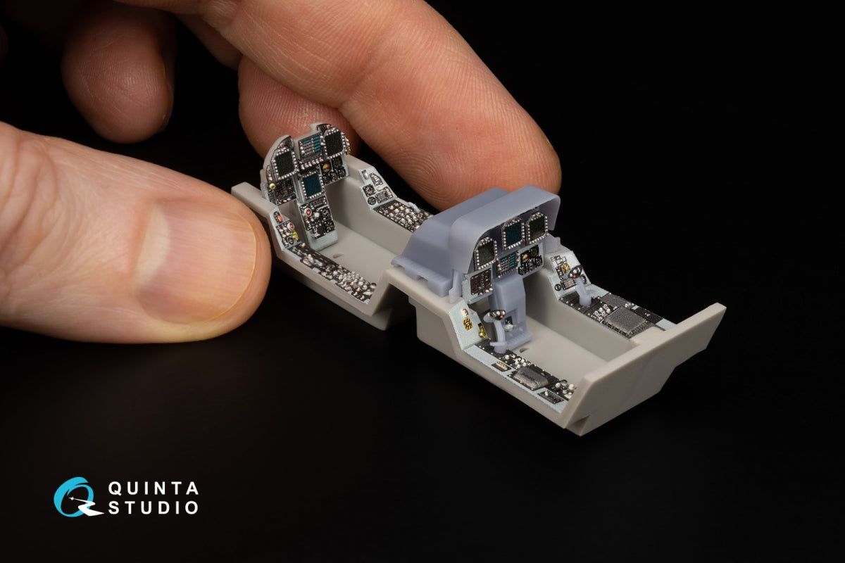 Quinta Studio QDS+48347 FA-18D late 3D-Printed coloured Interior on decal paper (Hasegawa) (with 3D-printed resin parts) (Small version) 1/48 – immagine 10