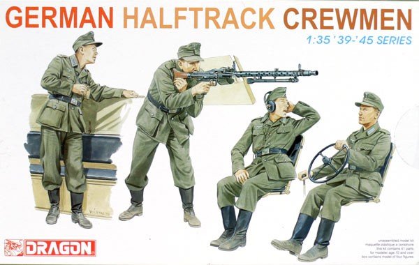 Dragon 6193 German Halftrack Crewmen 1/35
