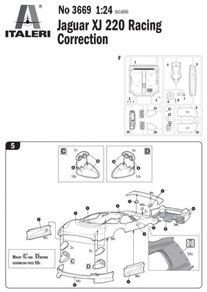 Italeri 3669 Jaguar XJ 220 Racing 1/24 – imagen 5